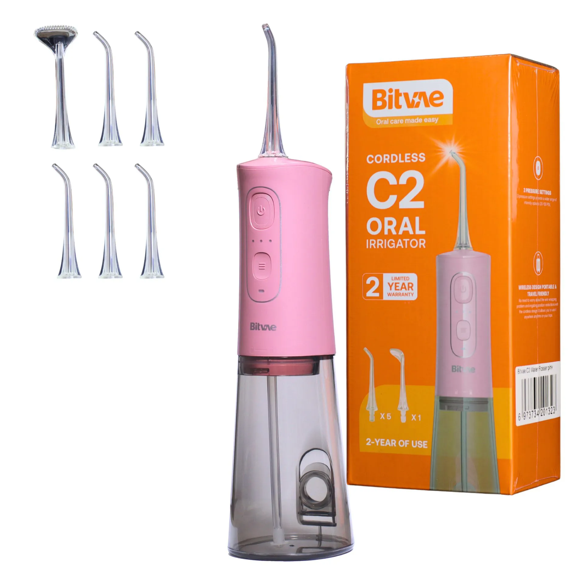 პირის ღრუს ირიგატორი bitvae C2 ვარდისფერი