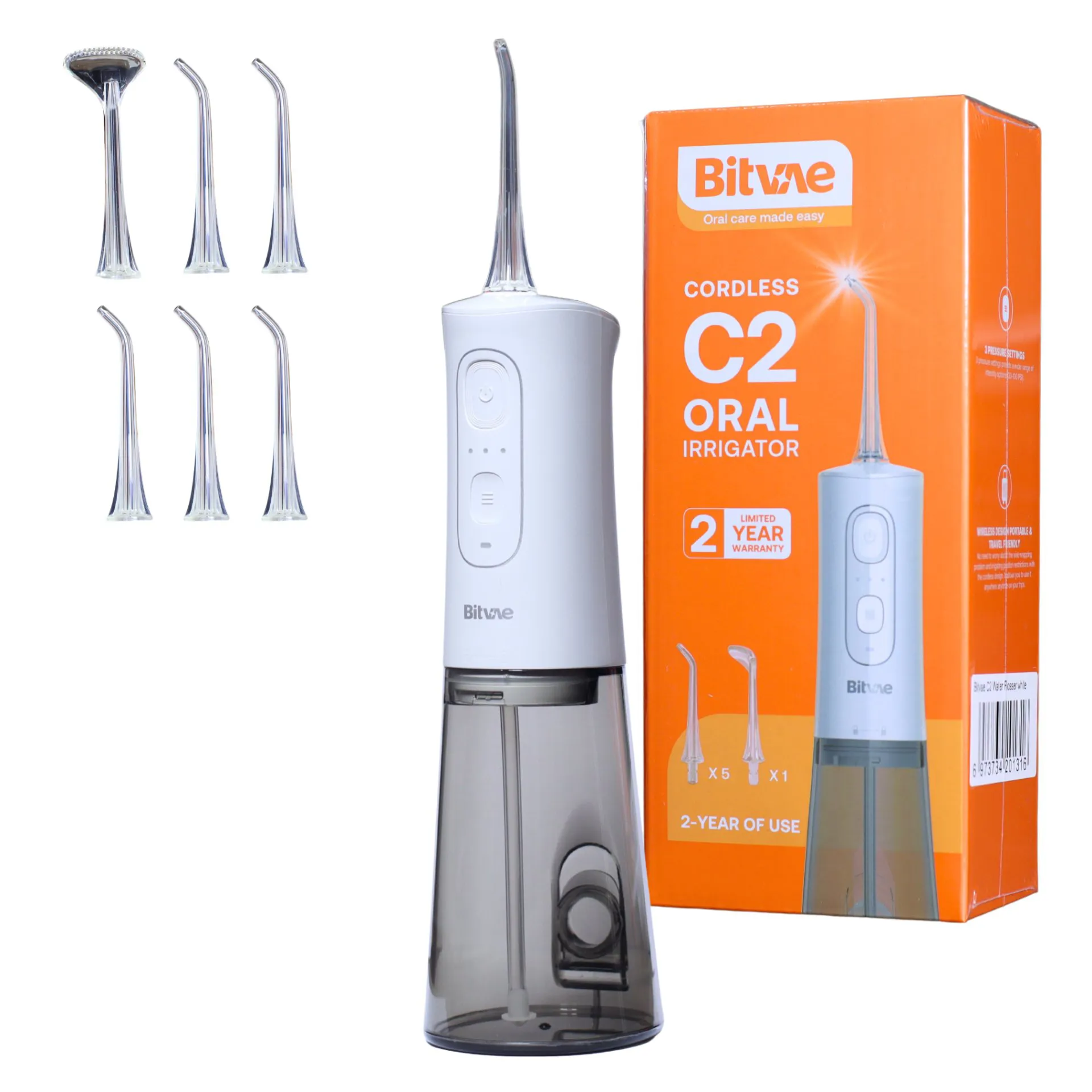 პირის ღრუს ირიგატორი - bitvae C2 თეთრი