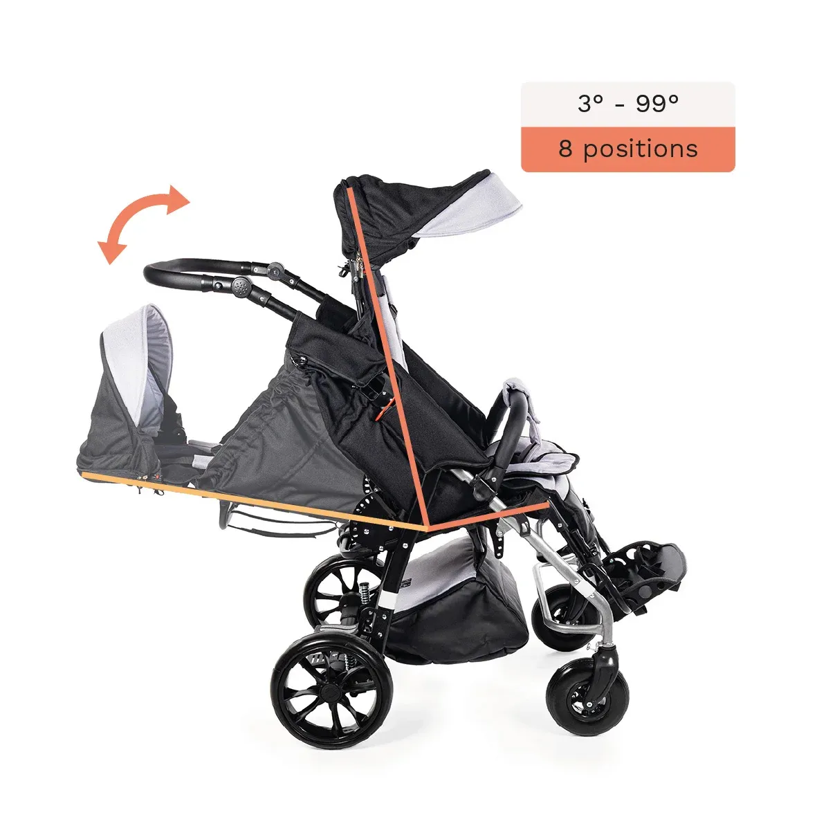 MYWAM YETI JR. ეტლი სპეც.საჭიროების მქონე ბავშვისთვის view 7