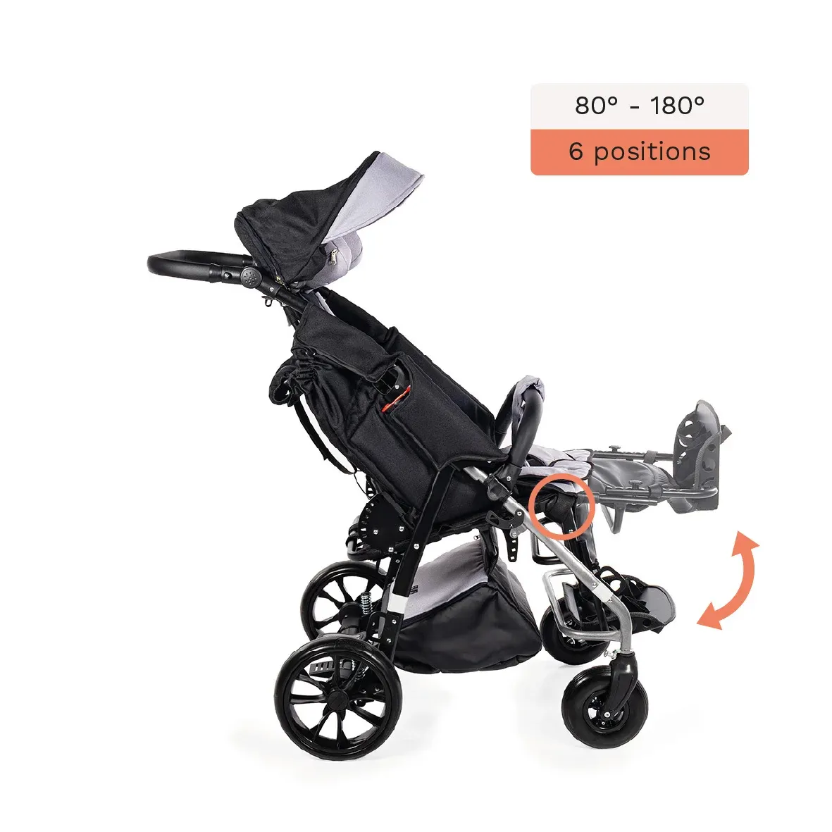 MYWAM YETI ლურჯი / ეტლი სპეც.საჭიროების მქონე ბავშვისთვის view 7